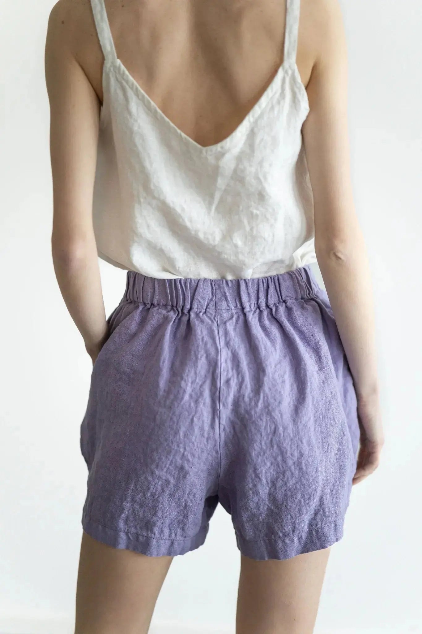 Loose Linen Shorts - Epic Linen luxury linen