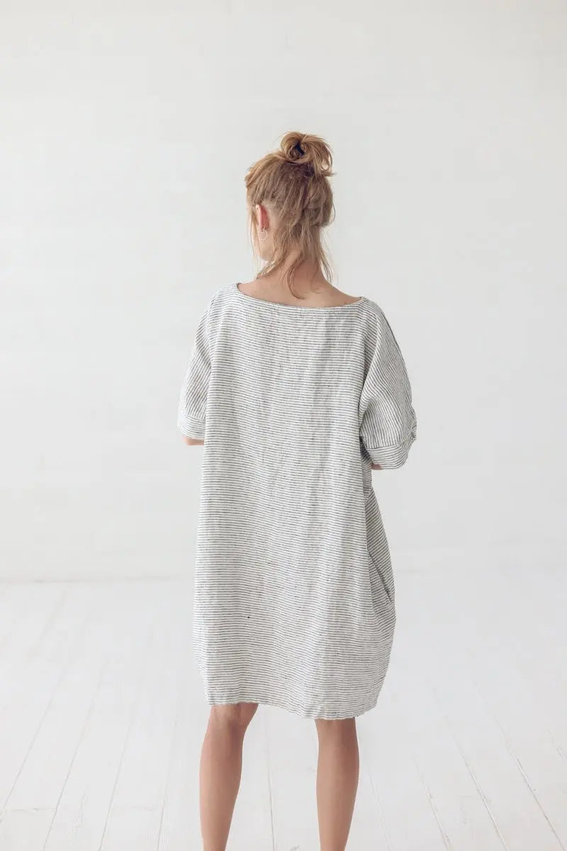 Oversized Summer Linen Dress - Epic Linen luxury linen