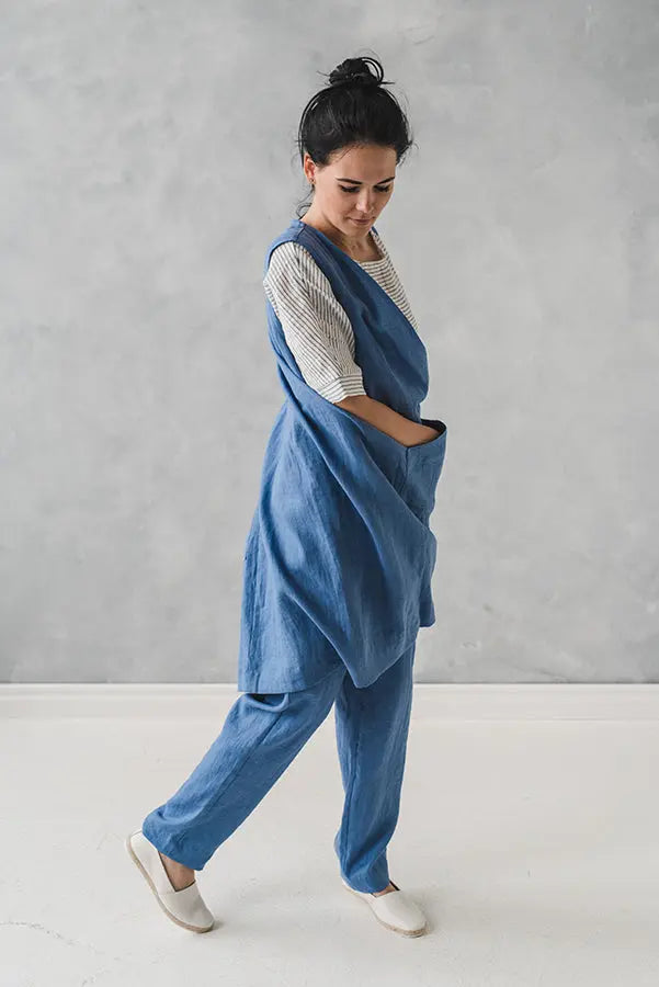 Linen Long Vest Cardigan - Epic Linen conscious fashion
