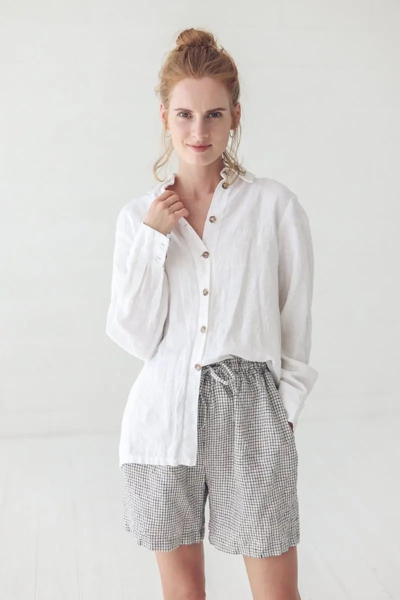 Pure Linen Collar Shirt - Epic Linen luxury linen