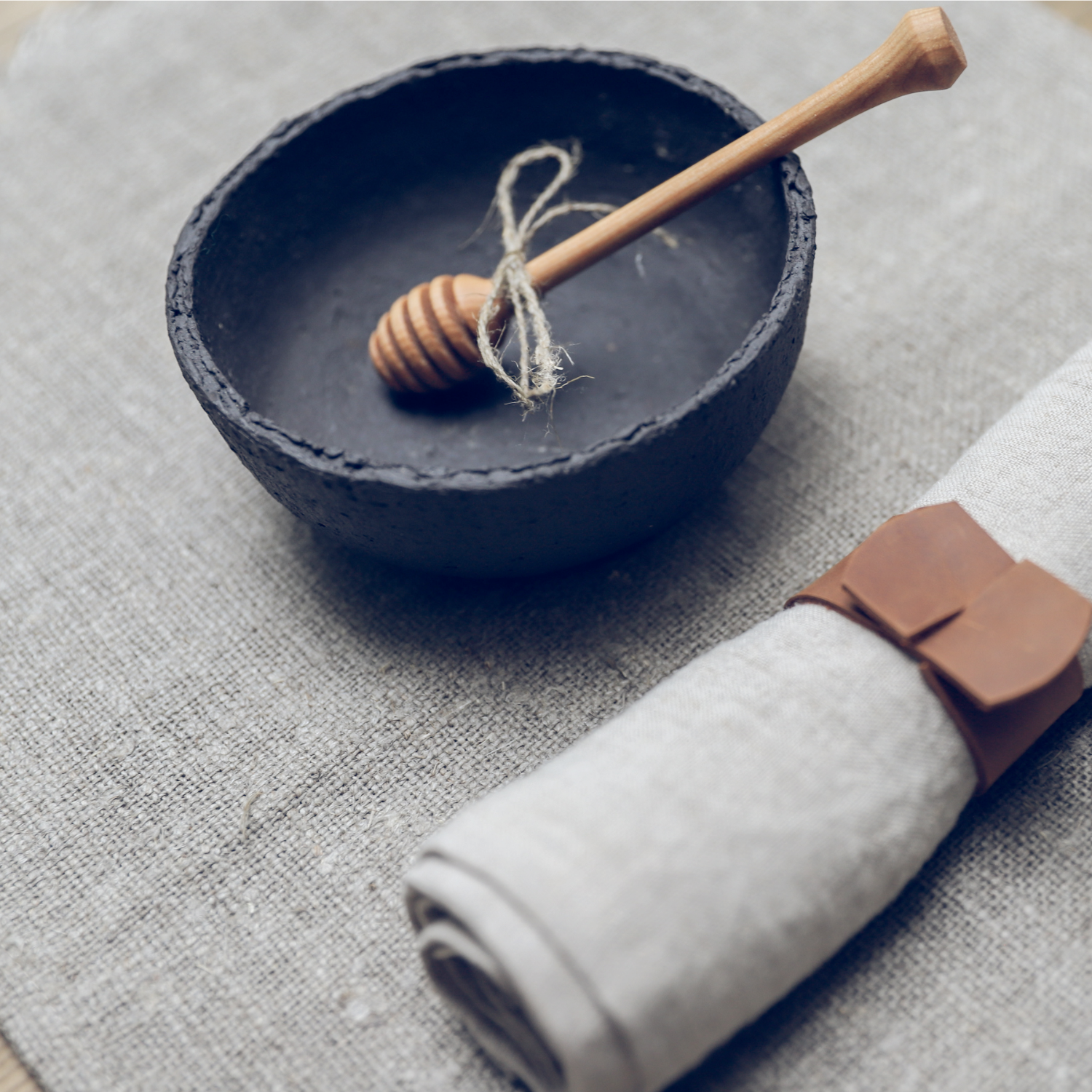 A kitchen wooden accessory in a bowl