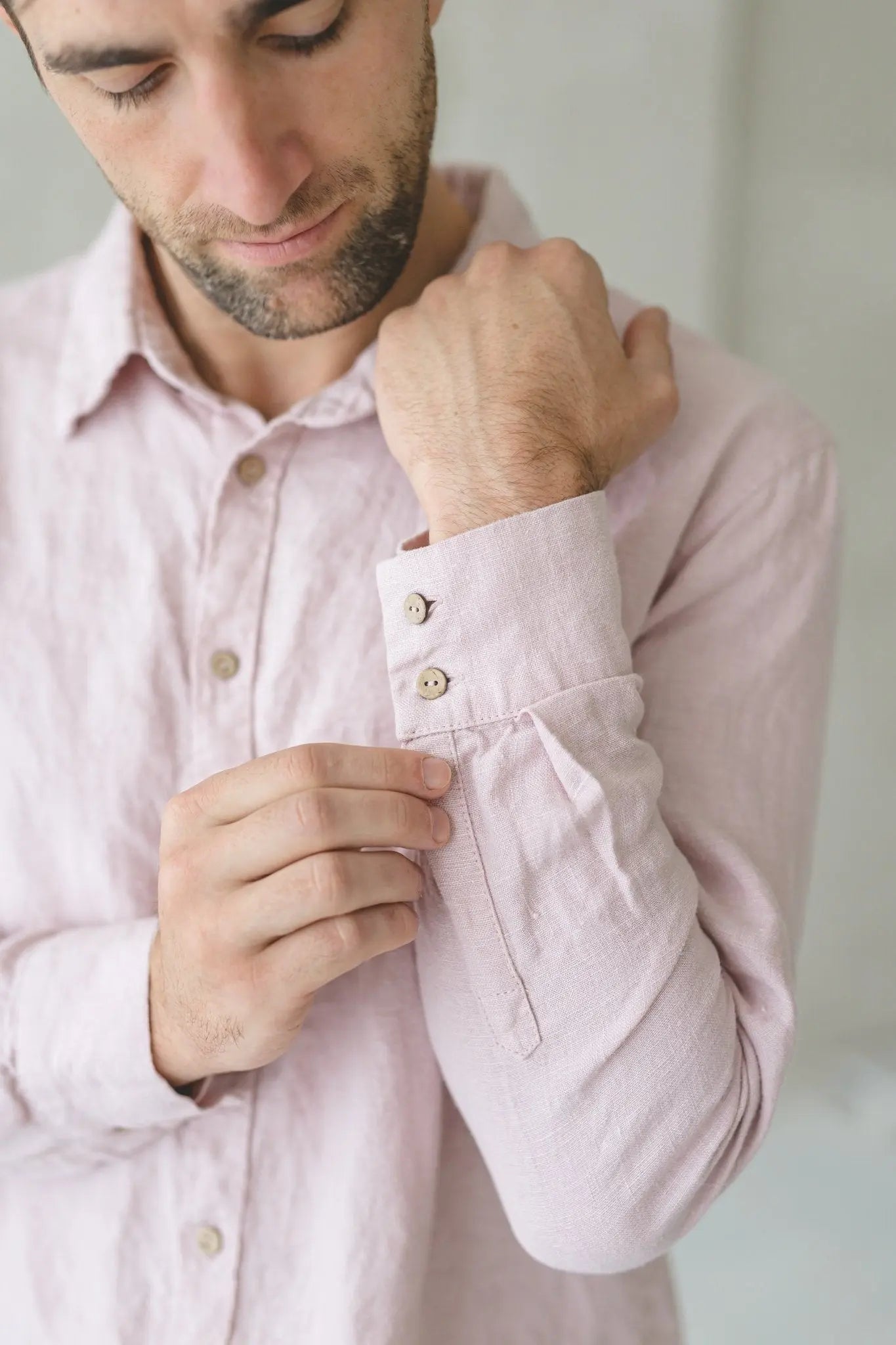 Classic Wide-Shoulder Men's Linen Shirt - Epic Linen luxury linen