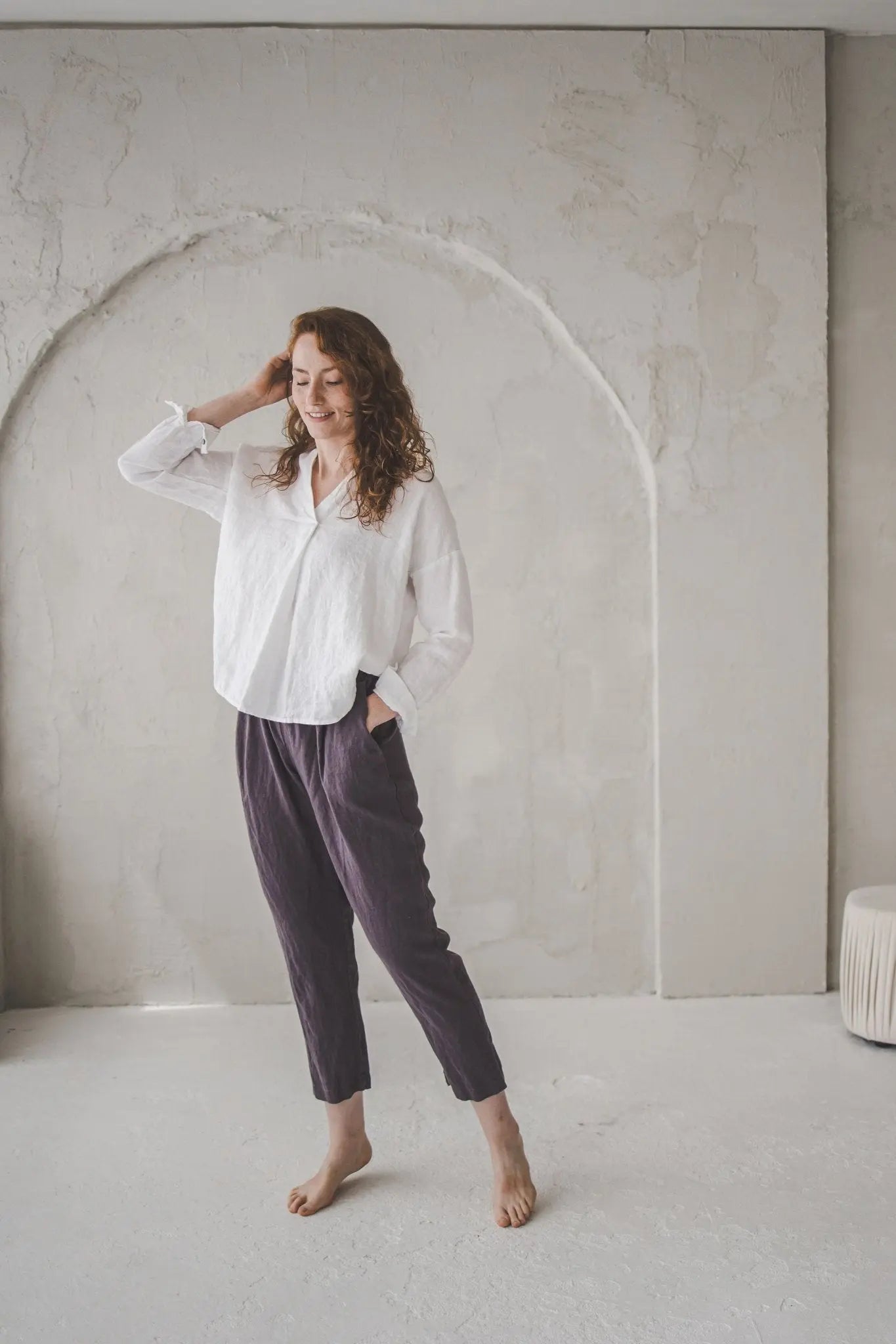Elegant Linen Blouse - Epic Linen luxury linen