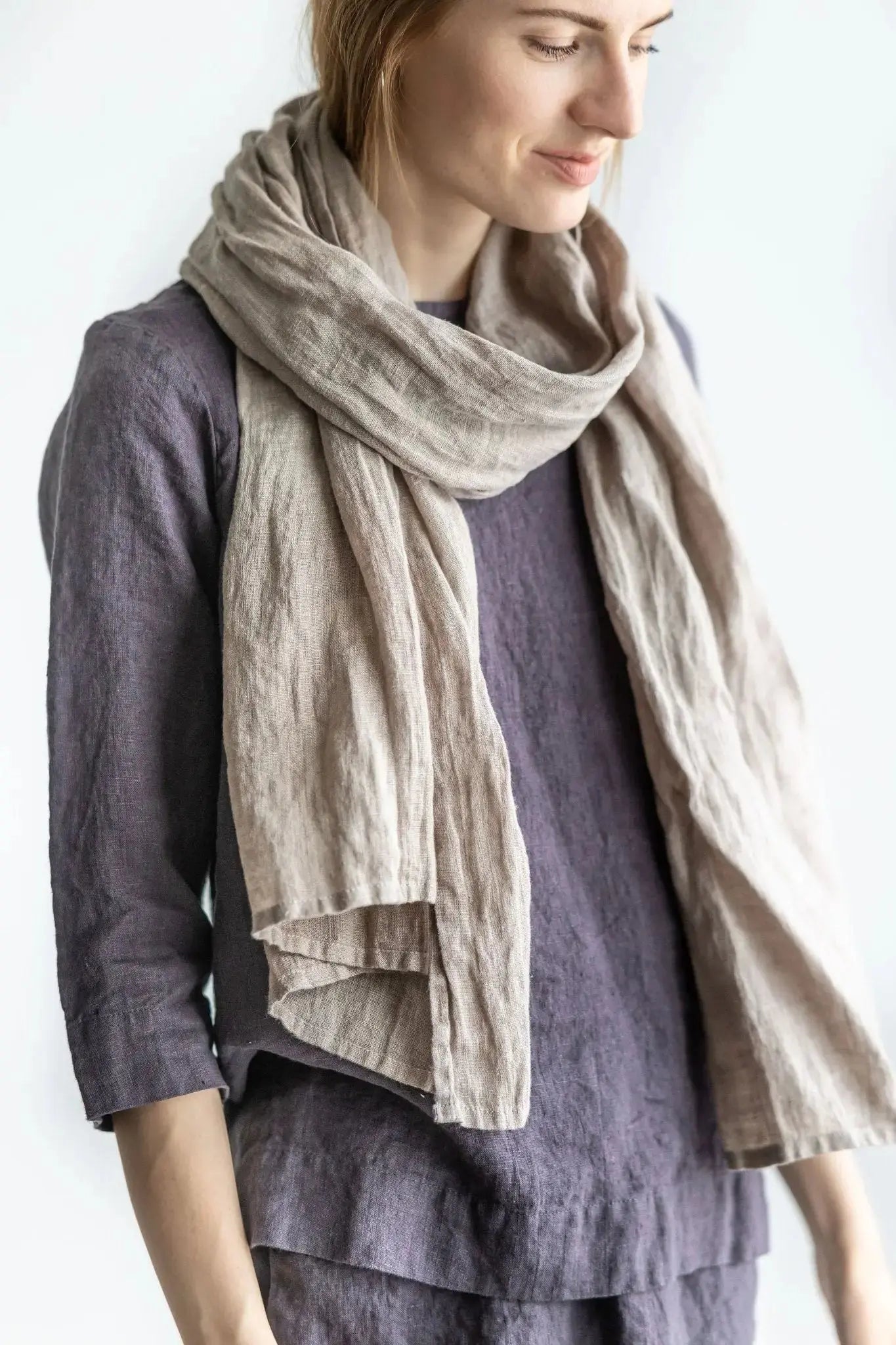 Gauze Linen Scarf - Epic Linen luxury linen