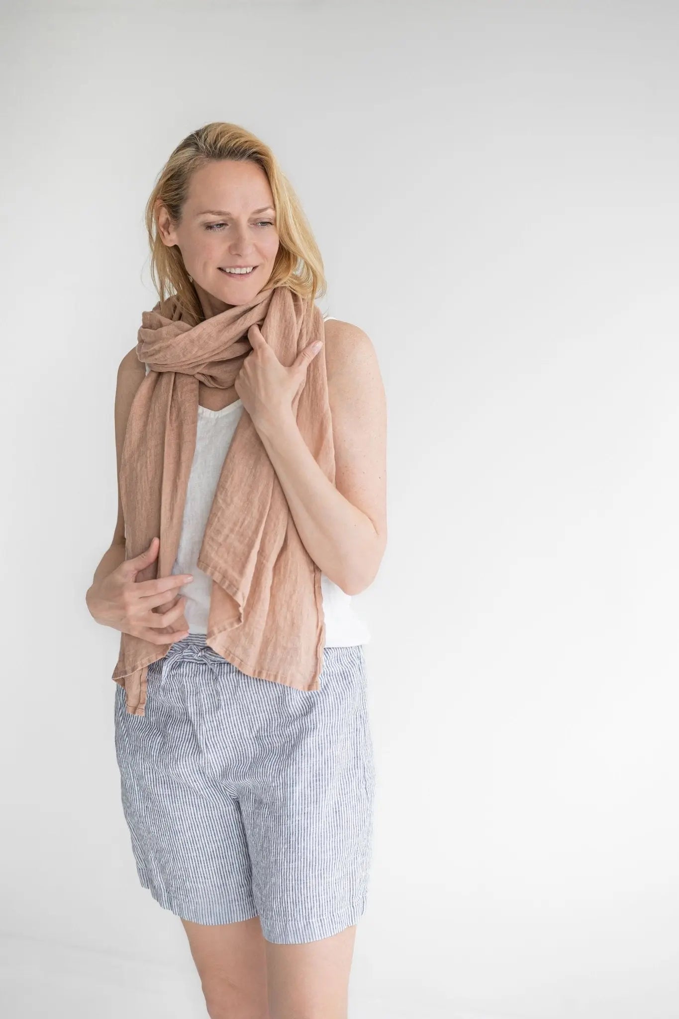 Gauze Linen Scarf - Epic Linen luxury linen