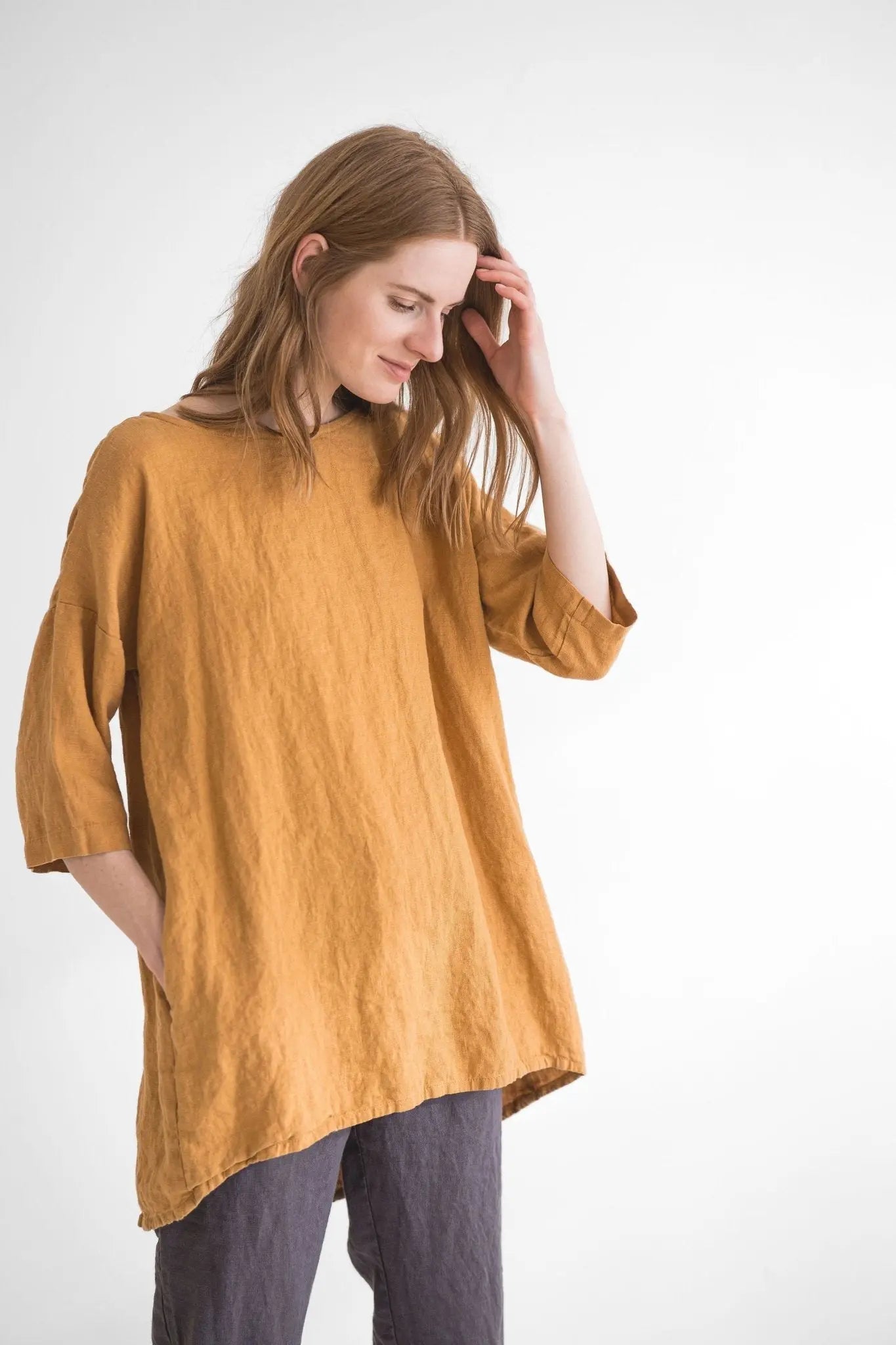 Kimono Linen Top - Epic Linen luxury linen