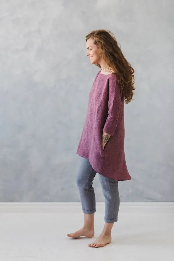 Kimono Linen Top - Epic Linen luxury linen