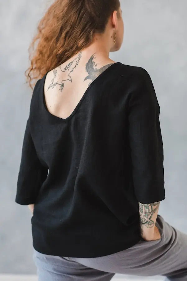 Kimono Linen Top Liza - Epic Linen luxury linen