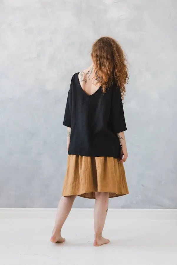Kimono Linen Top Liza - Epic Linen luxury linen