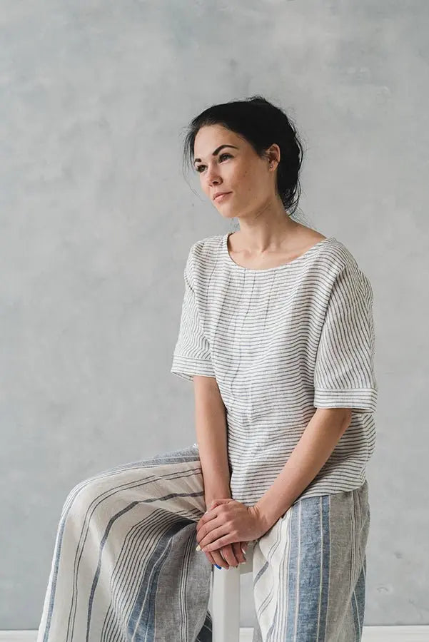 Linen Blouse Jazz - Epic Linen luxury linen