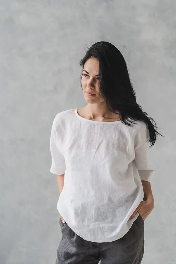 Linen Blouse Jazz - Epic Linen luxury linen
