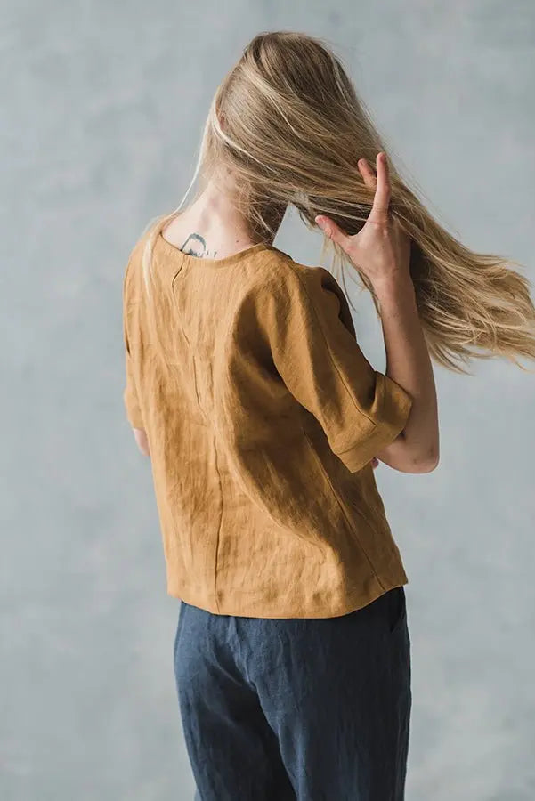 Linen Blouse Jazz - Epic Linen luxury linen