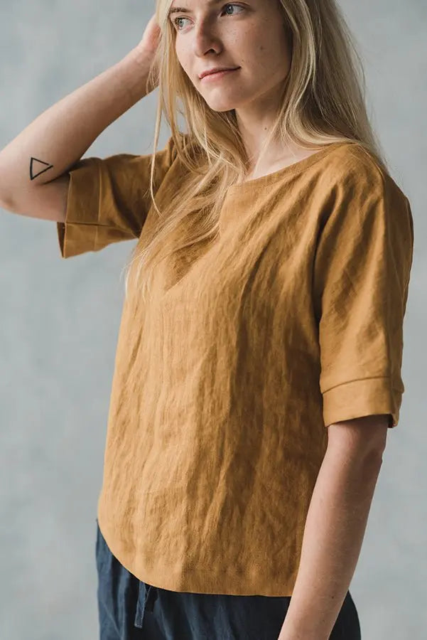Linen Blouse Jazz - Epic Linen luxury linen