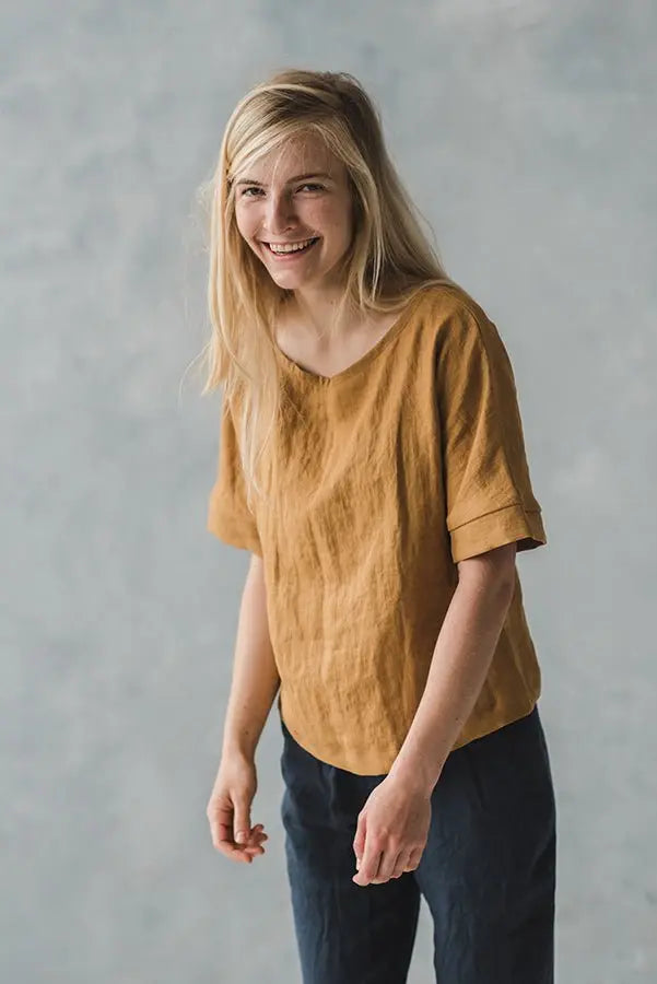 Linen Blouse Jazz - Epic Linen luxury linen