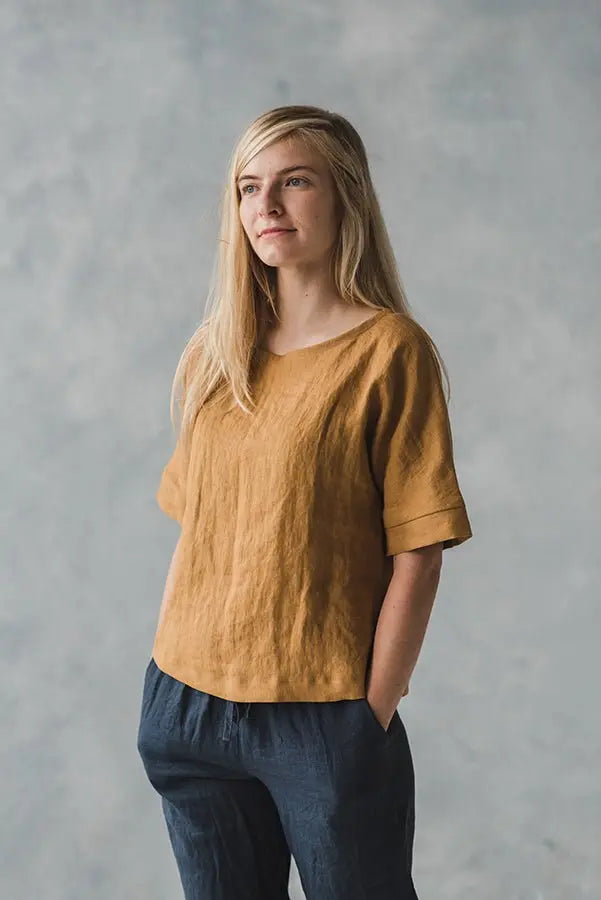 Linen Blouse Jazz - Epic Linen luxury linen