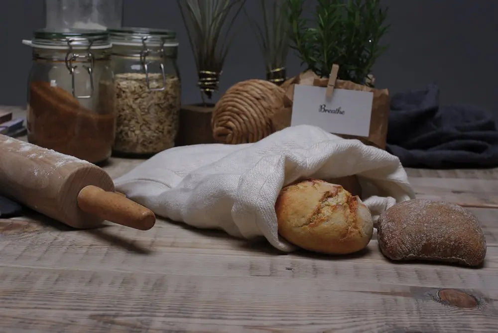 Linen Bread Loaf Bag - Epic Linen luxury linen