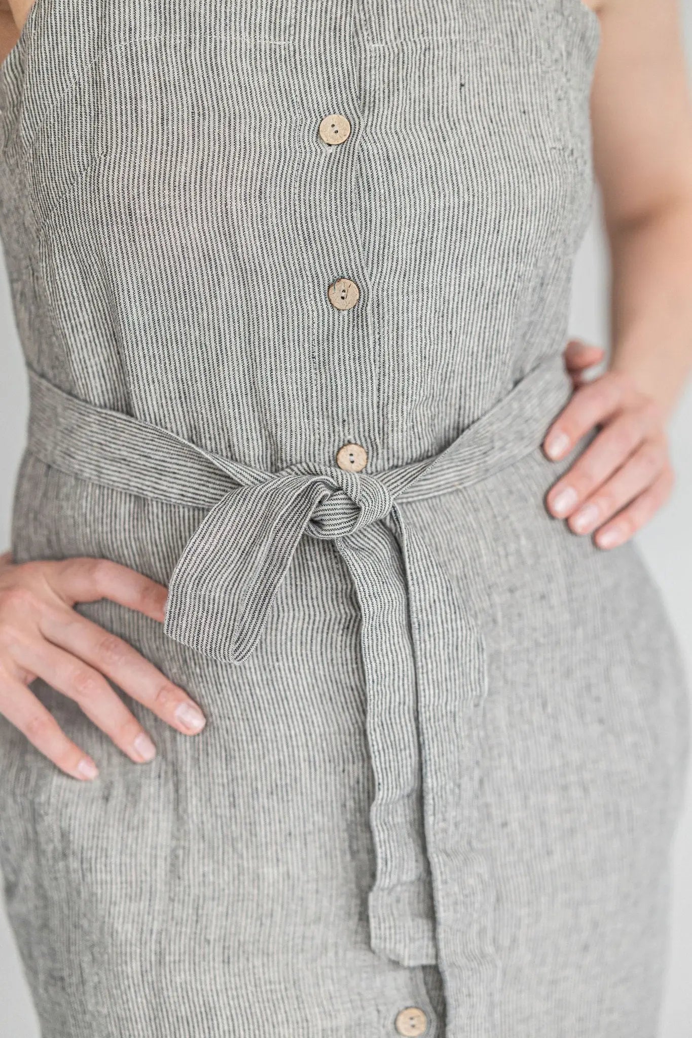 Linen Button Down Dress - Epic Linen luxury linen