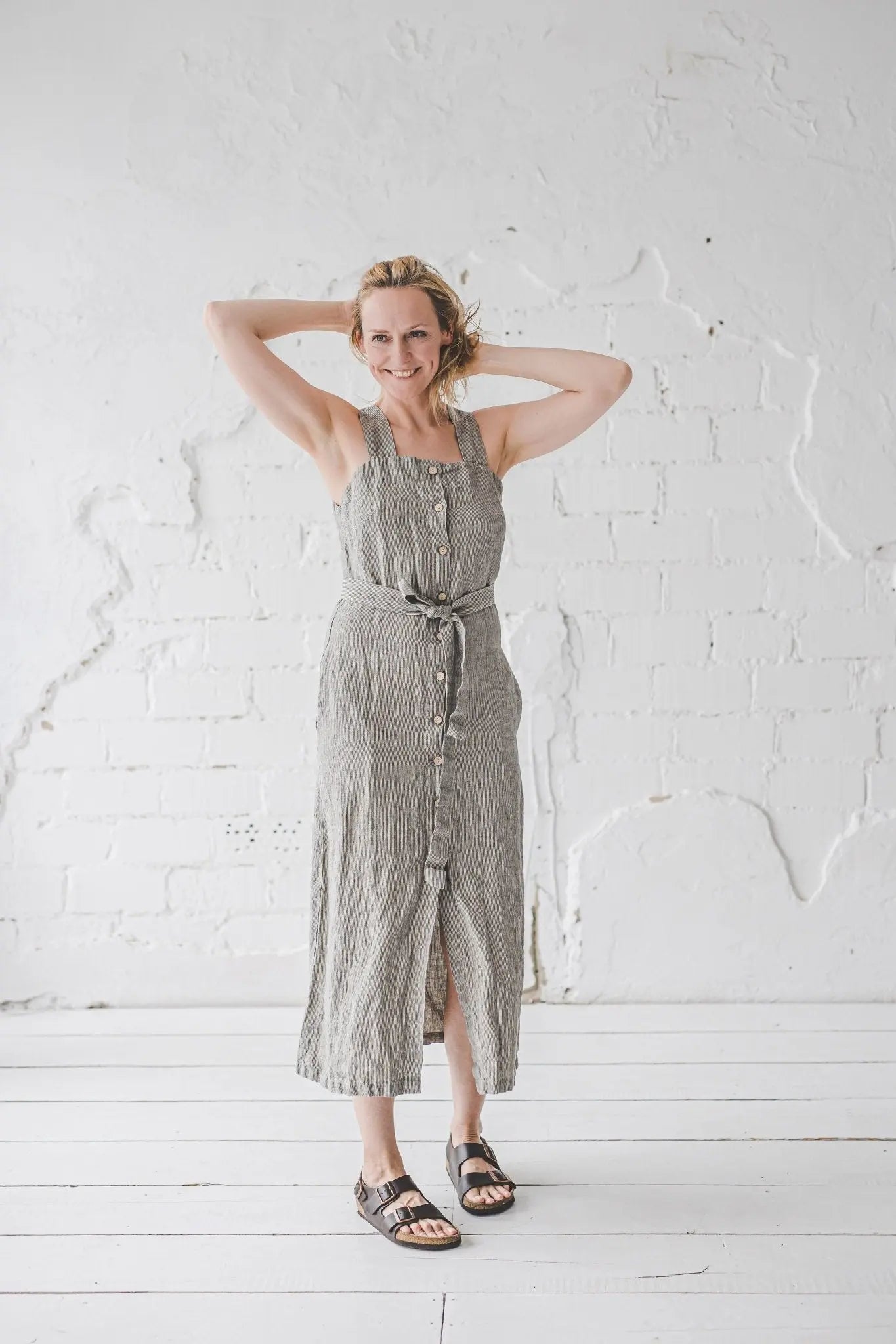 Linen Button Down Dress - Epic Linen luxury linen