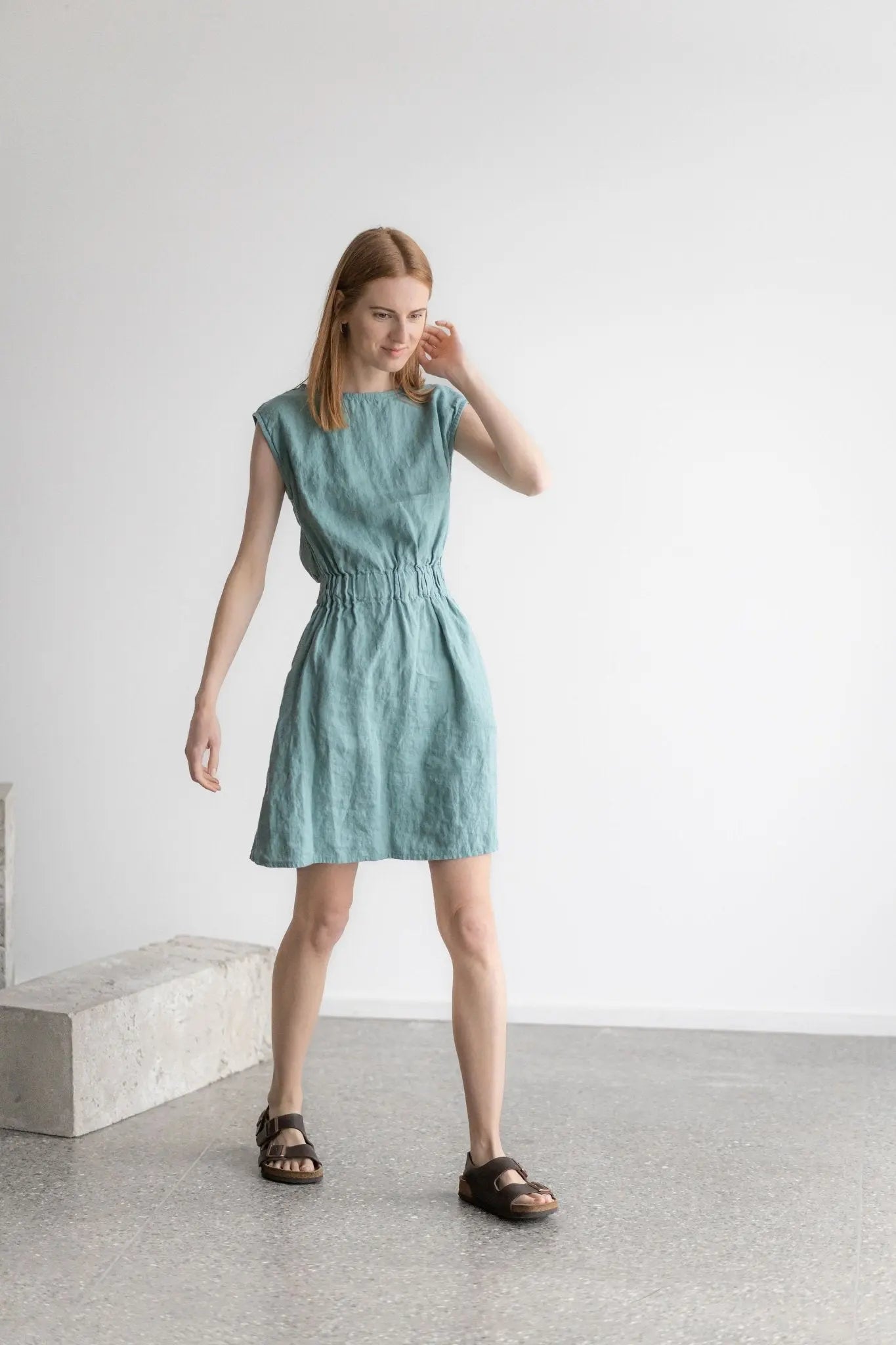 Linen Dress with Pockets - Epic Linen luxury linen