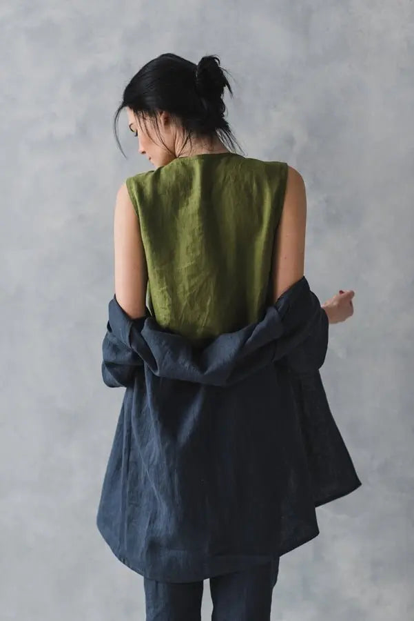 Linen Kimono Jacket - Epic Linen luxury linen