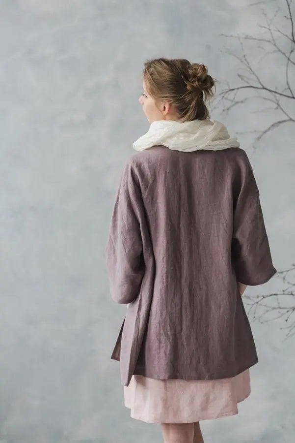 Linen Kimono Jacket - Epic Linen luxury linen