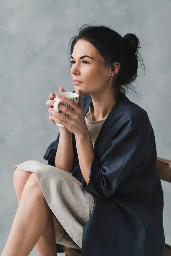 Linen Kimono Jacket - Epic Linen luxury linen