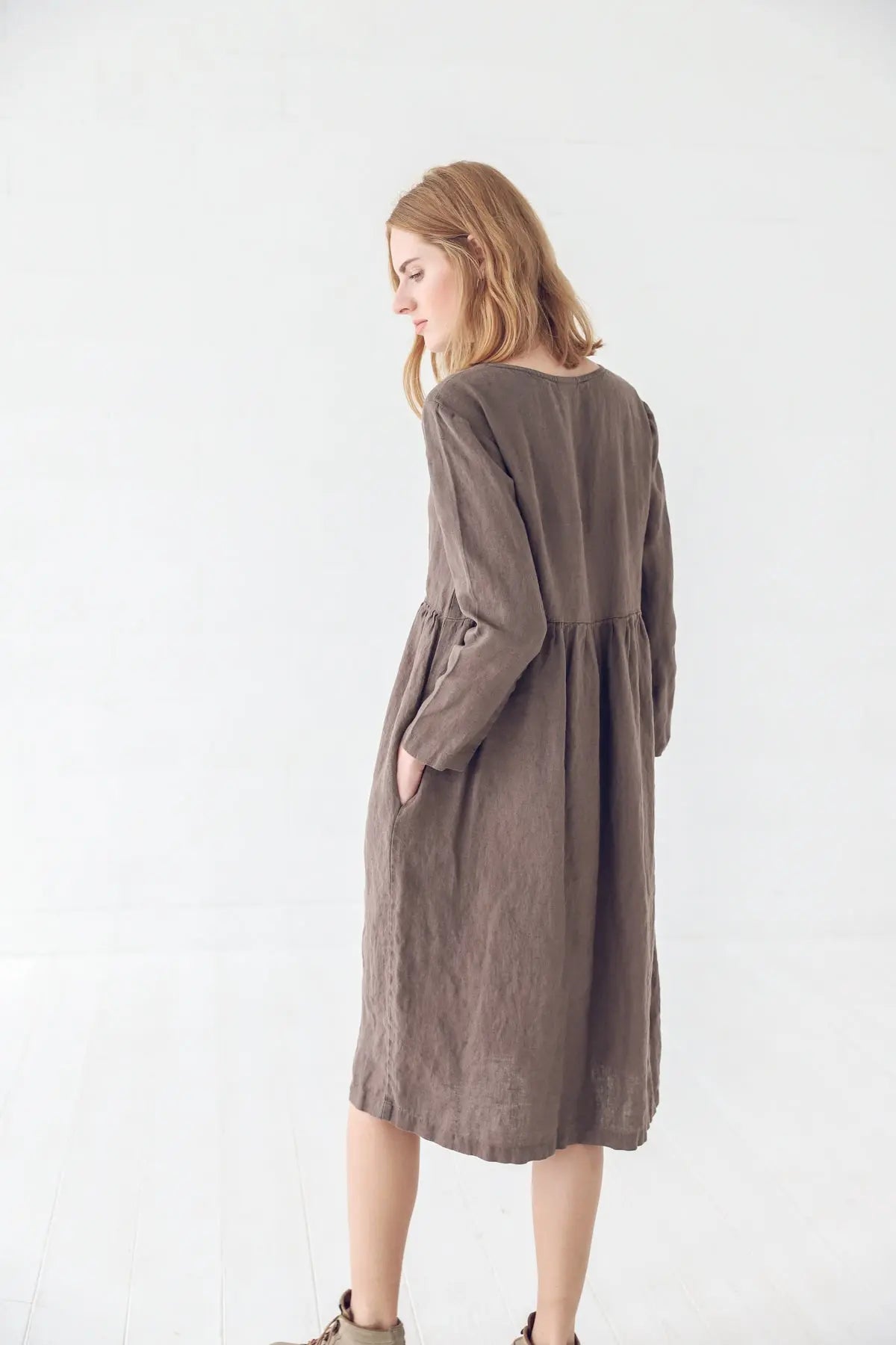 Linen Long Dress - Epic Linen luxury linen