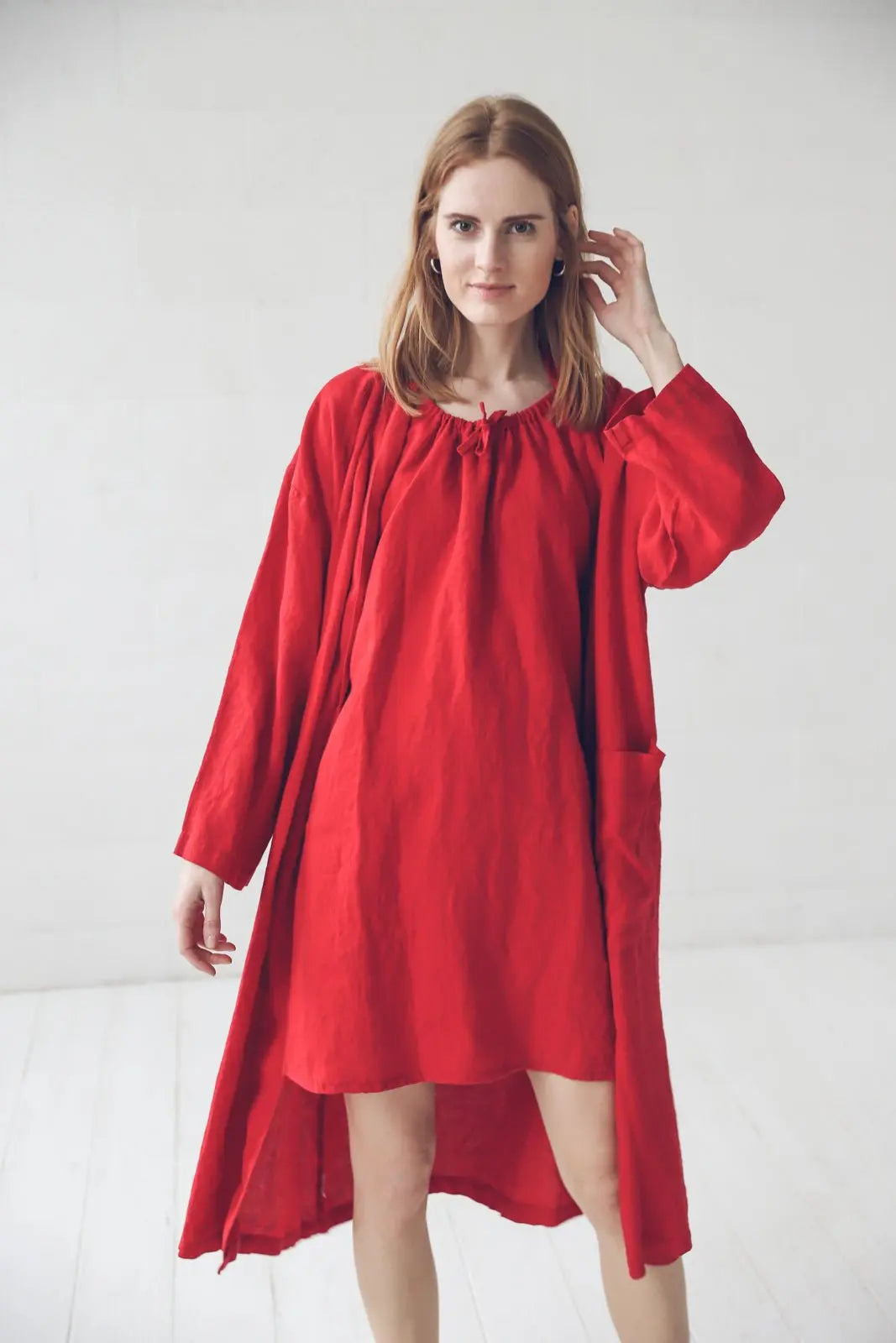 Linen Nightdress - Epic Linen luxury linen