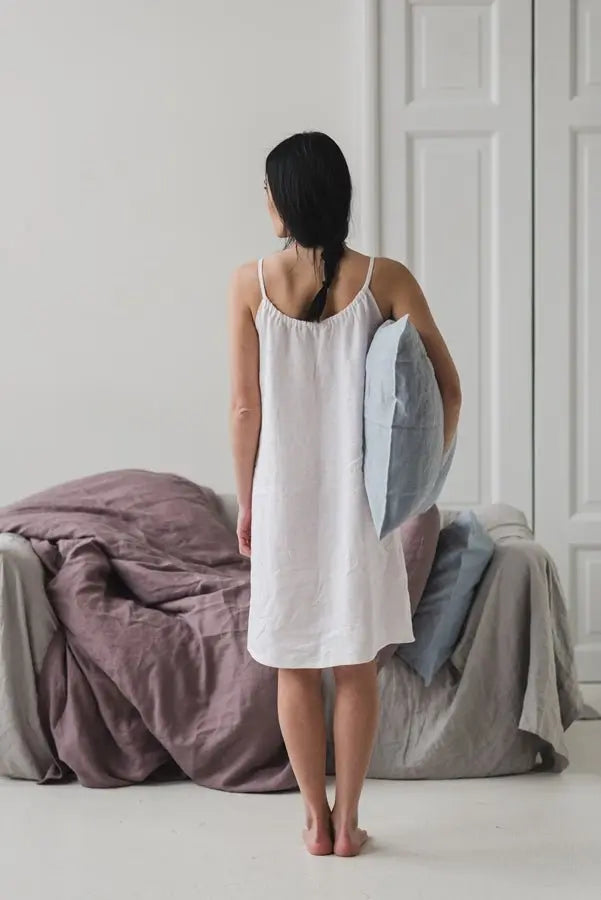 Linen Nightdress - Epic Linen luxury linen