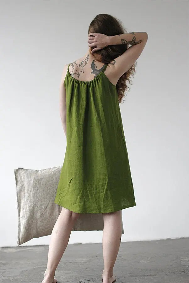 Linen Nightdress - Epic Linen luxury linen