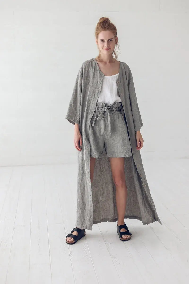 Linen Shirt Dress - Epic Linen luxury linen