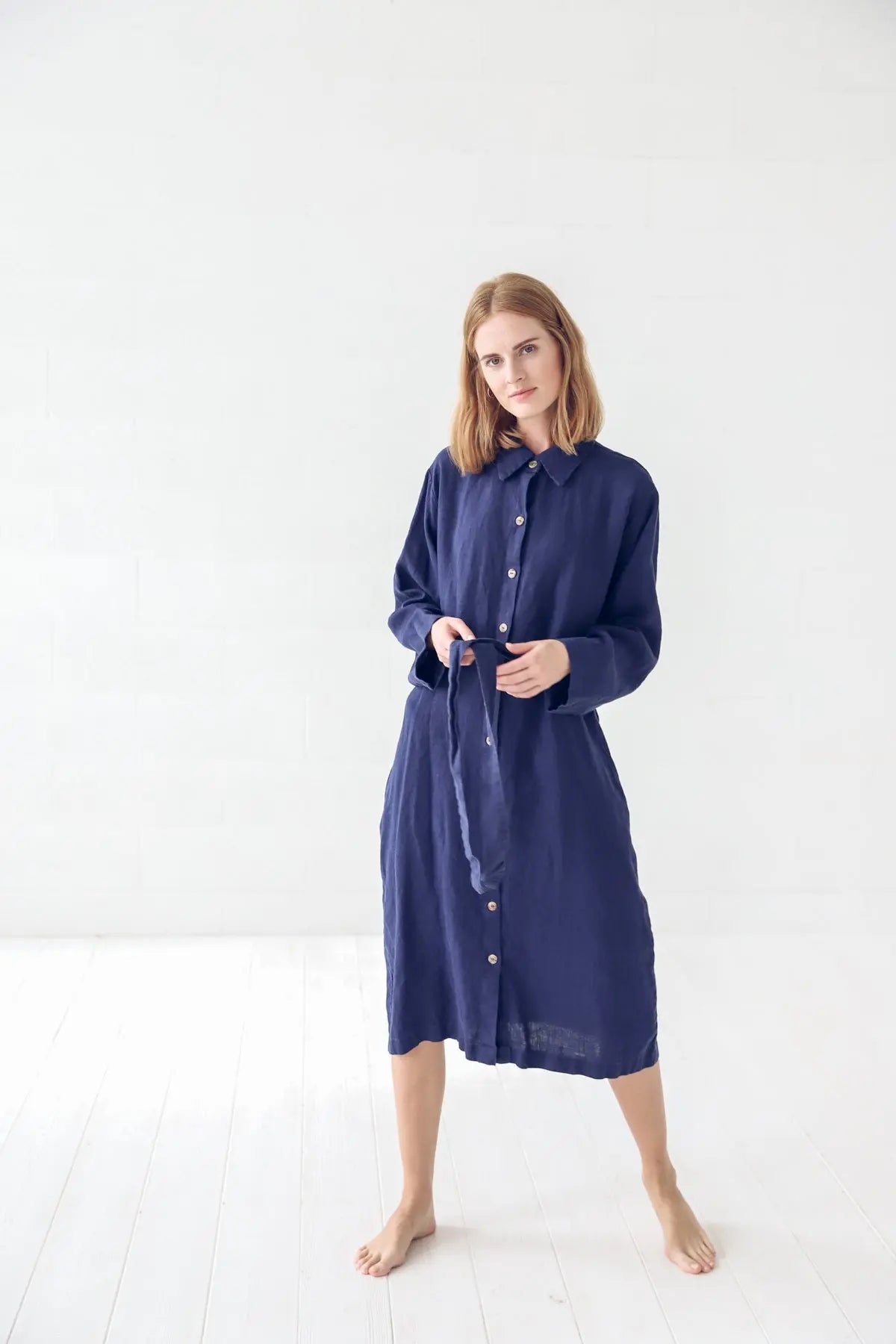 Linen Shirt Dress - Epic Linen luxury linen