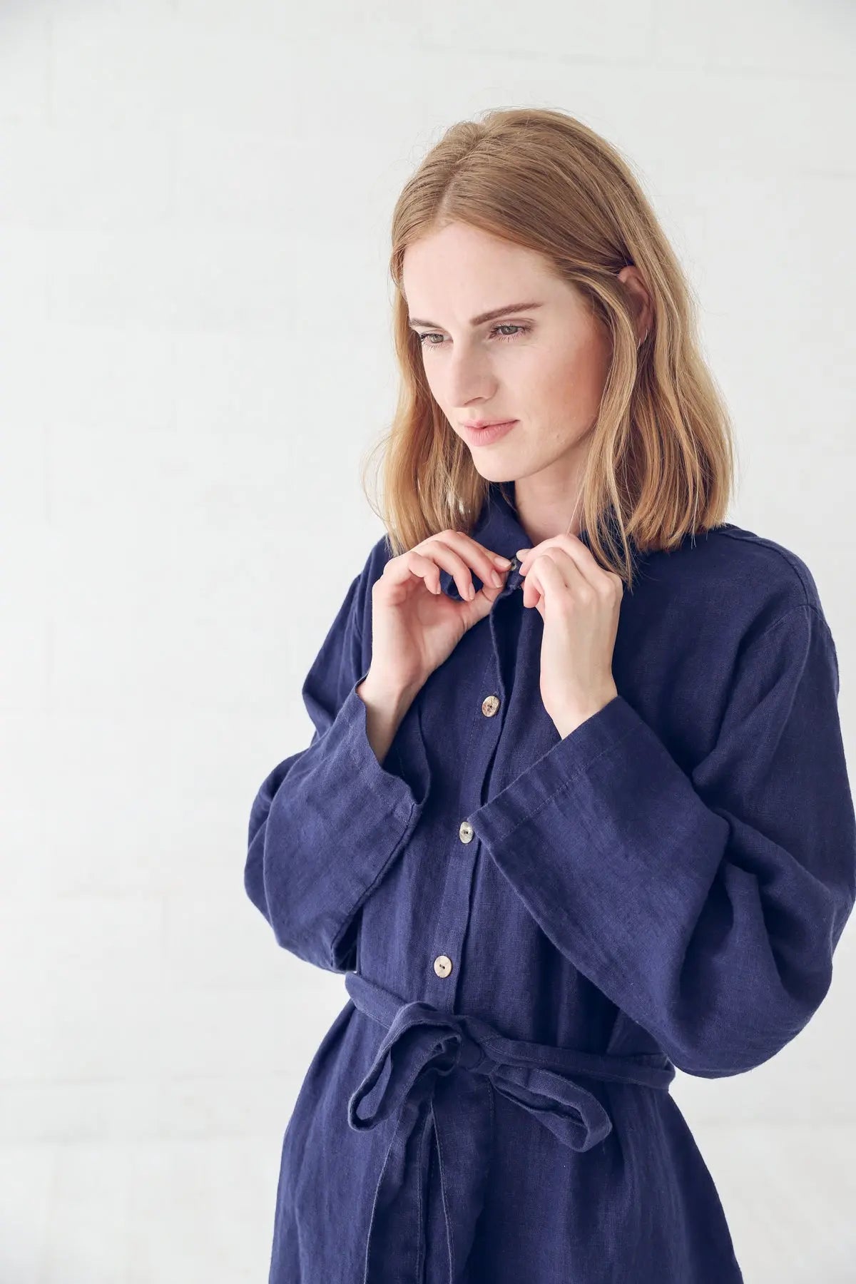 Linen Shirt Dress - Epic Linen luxury linen