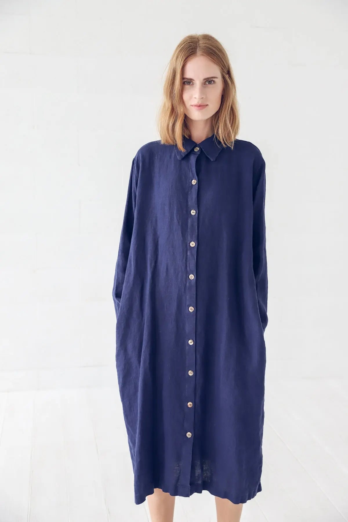 Linen Shirt Dress - Epic Linen luxury linen