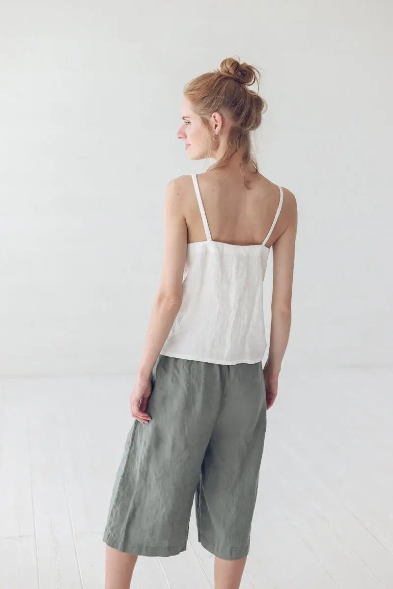 Linen Sleeveless Tank Top - Epic Linen luxury linen