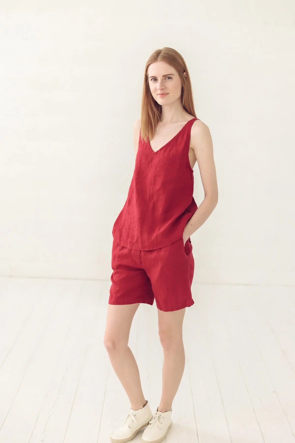 Linen Slip Tank Top - Epic Linen luxury linen