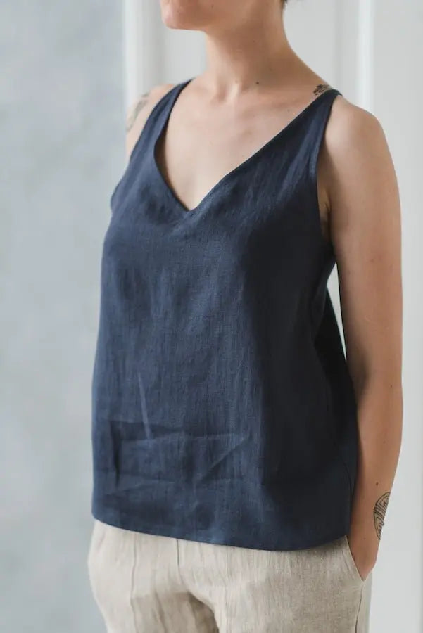 Linen Slip Tank Top - Epic Linen luxury linen
