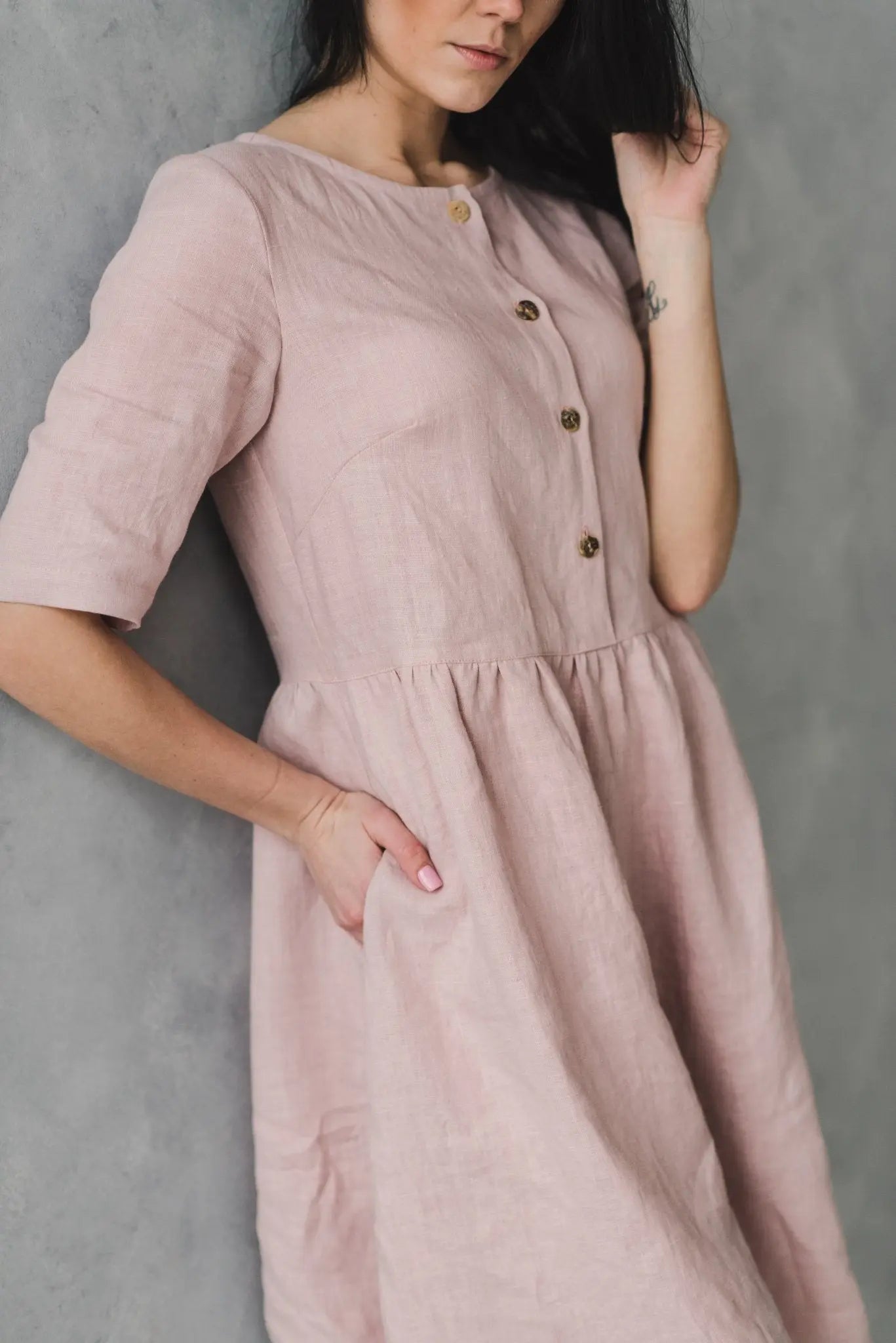 Linen Swing Dress - Epic Linen luxury linen