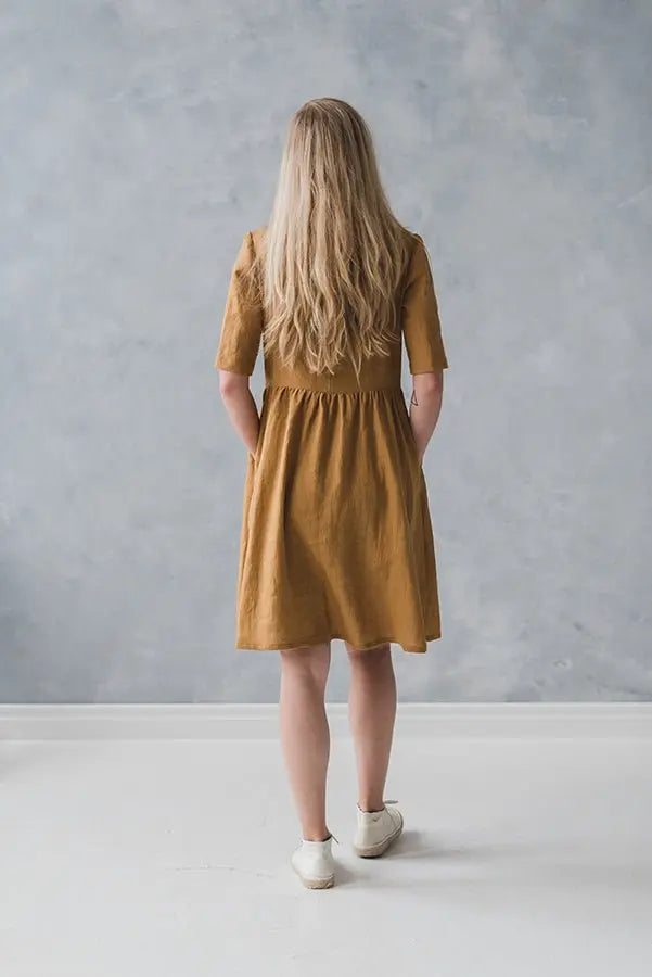Linen Swing Dress - Epic Linen luxury linen