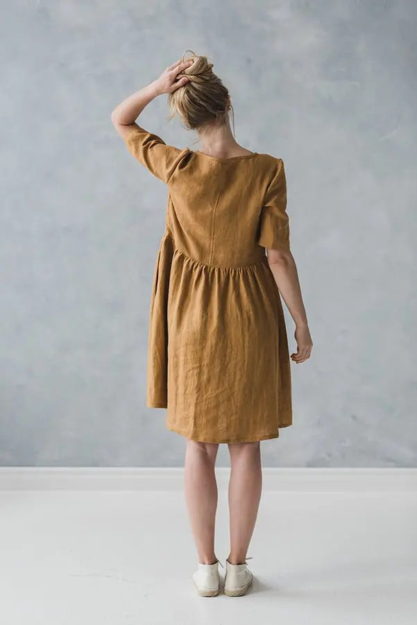 Linen Swing Dress - Epic Linen luxury linen