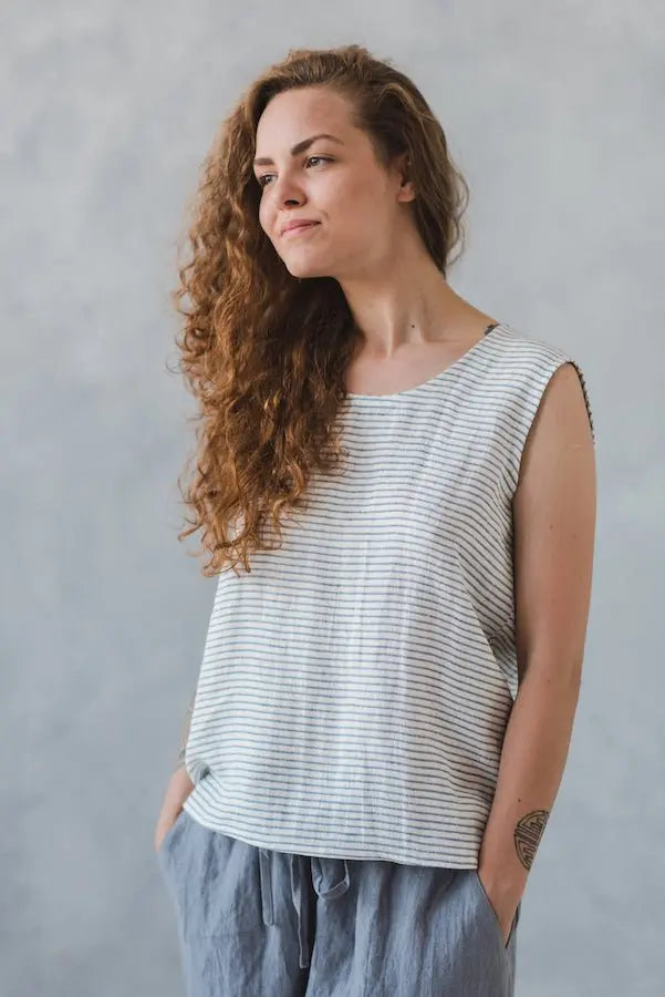 Linen Top Ana - Epic Linen luxury linen