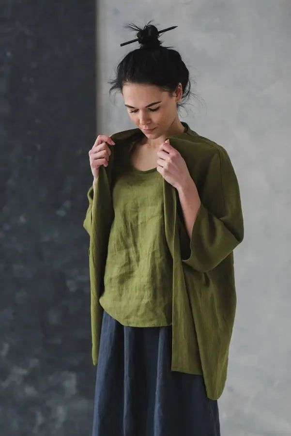 Linen Top Ana - Epic Linen luxury linen