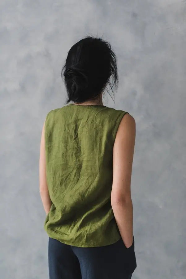 Linen Top Ana - Epic Linen luxury linen