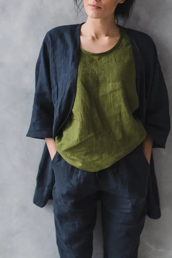 Linen Top Ana - Epic Linen luxury linen