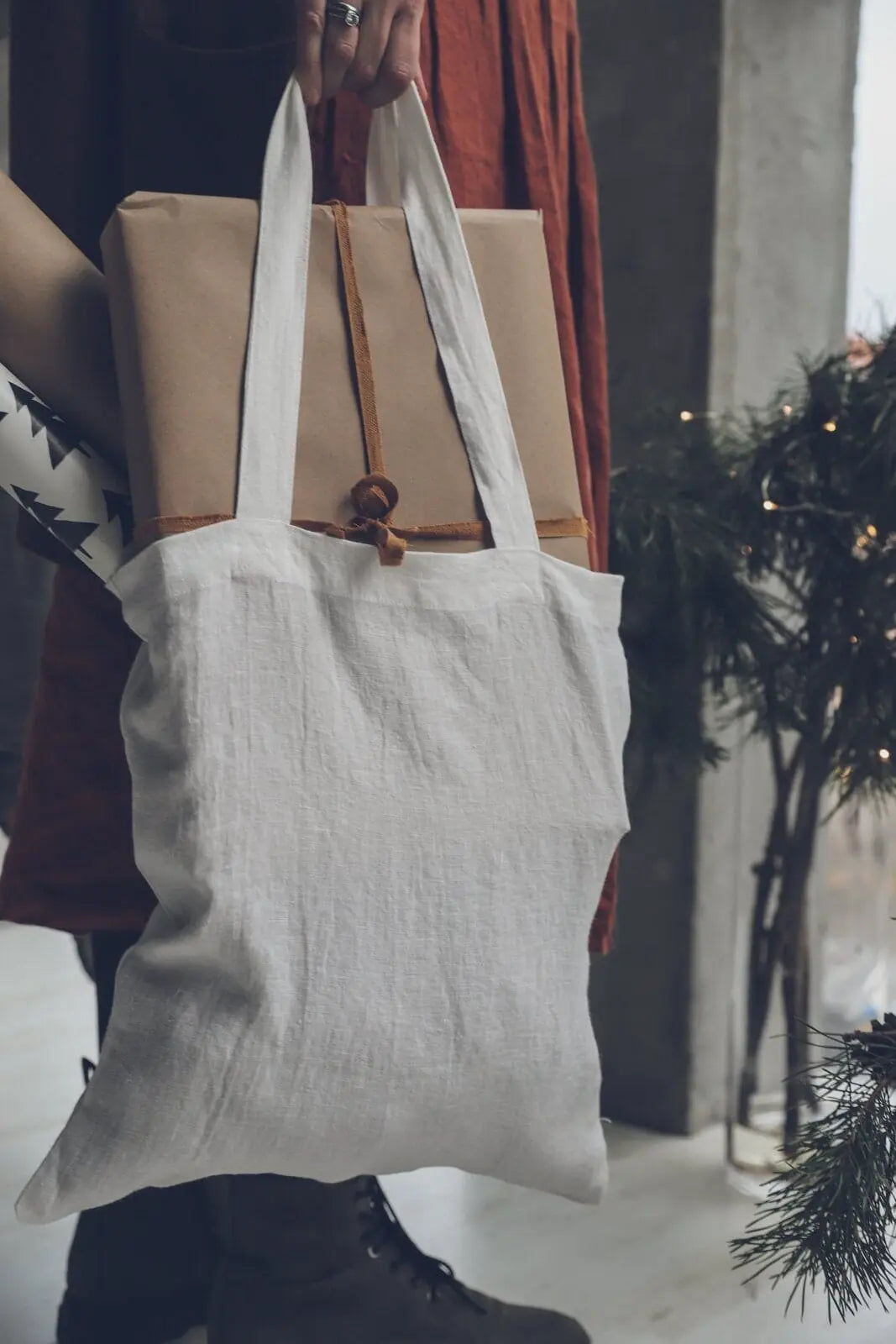 EPICE linen handbag