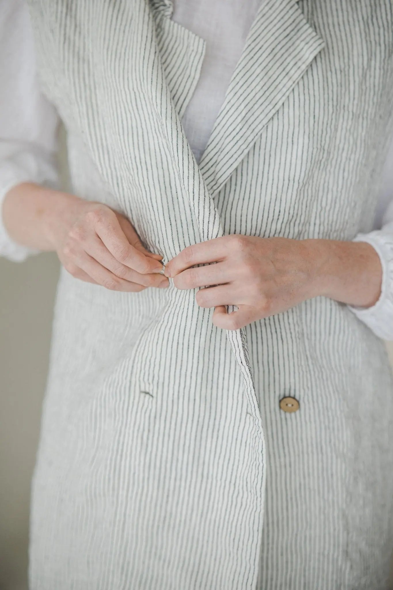 Long Linen Vest - Epic Linen luxury linen