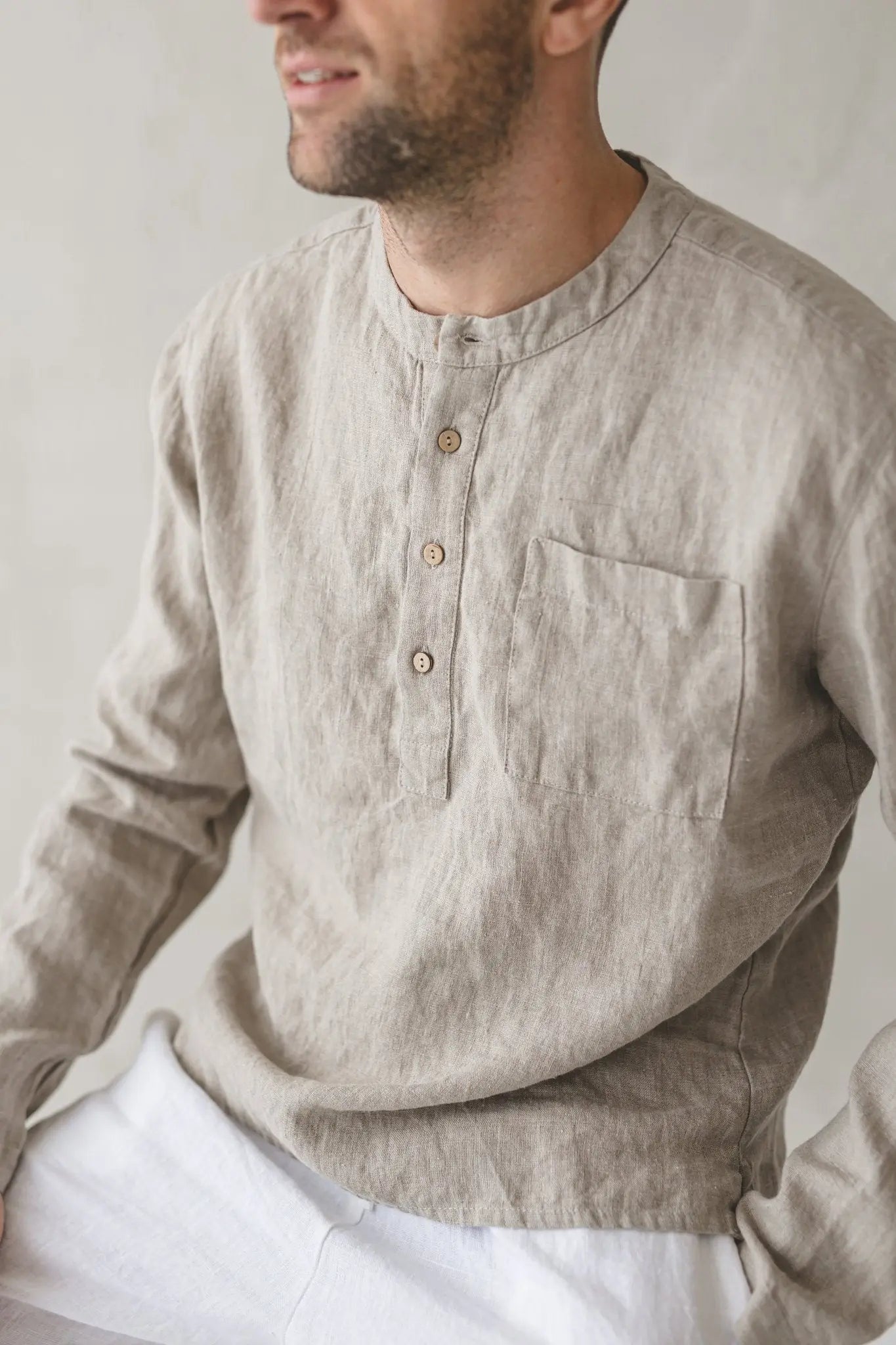 Long Sleeve Linen Top - Epic Linen luxury linen