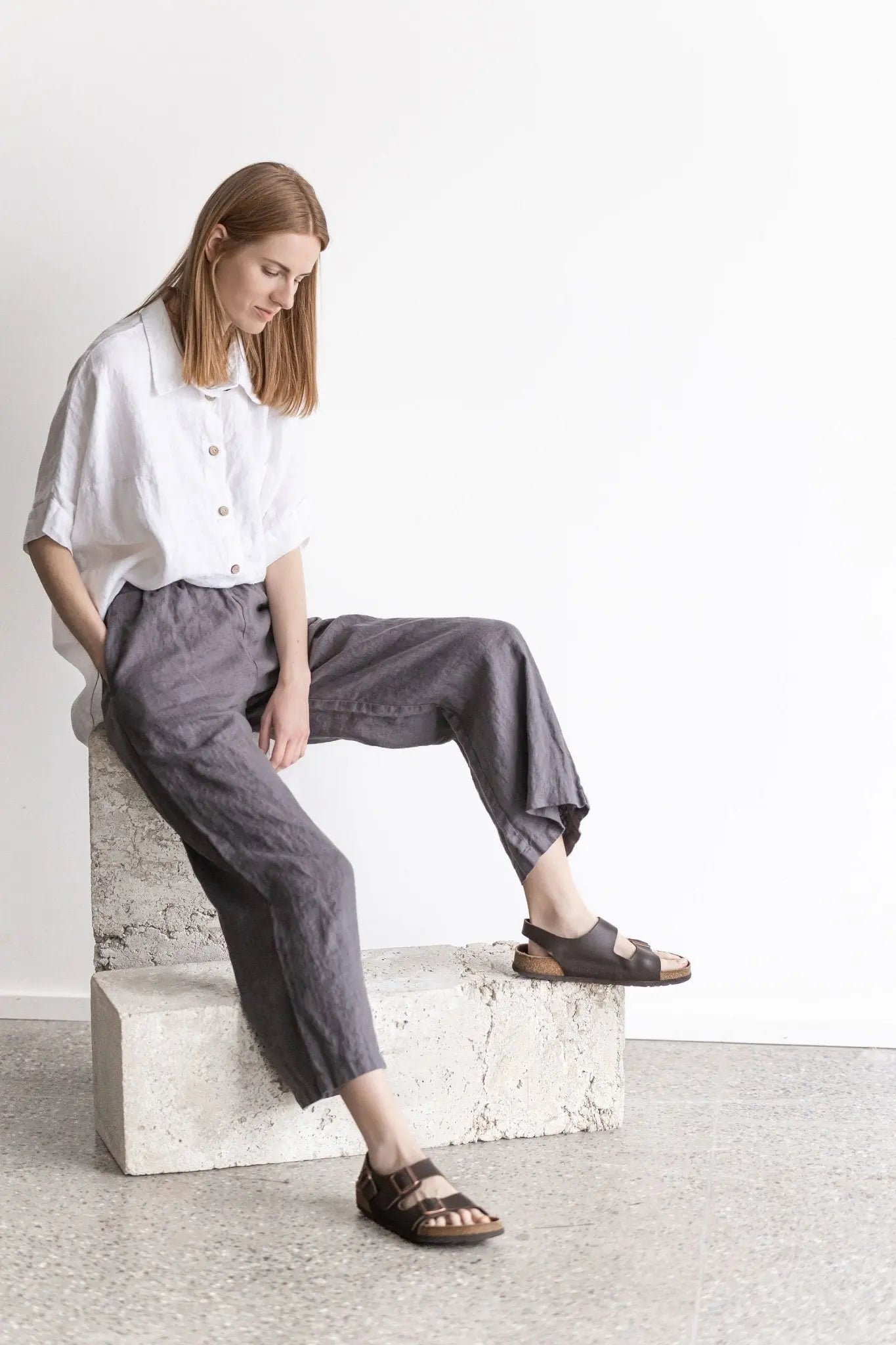 Loose Linen Pants - Epic Linen luxury linen