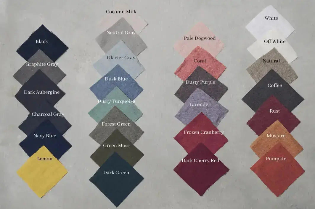Medium-Weight Linen Fabric Swatches / Sample Pack Standard Shipping - Epic Linen luxury linen