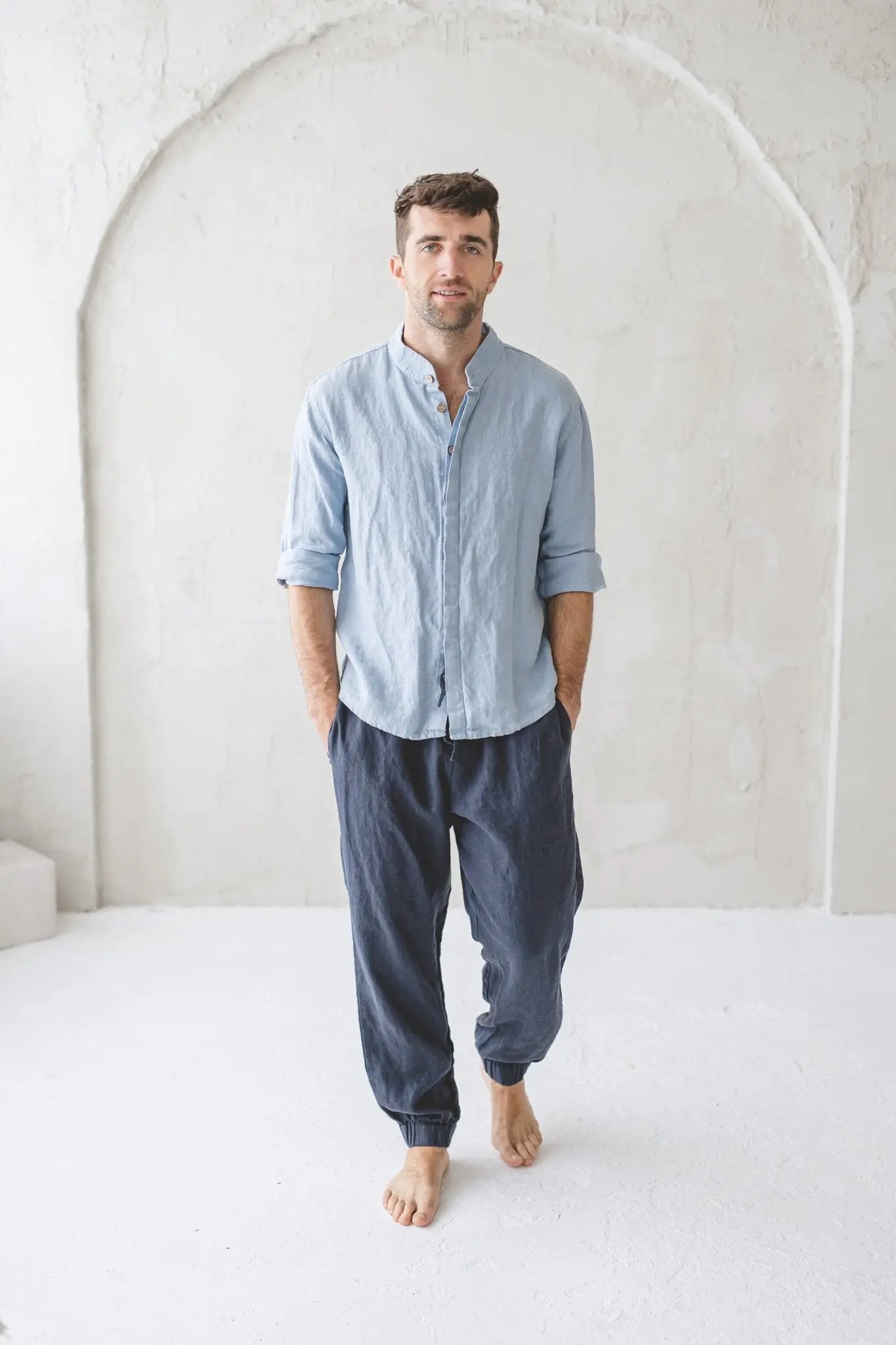 Men's Cargo Linen Pants - Epic Linen luxury linen